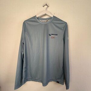 Recover Big Sur International Marathon 12K Running Shirt Mens Medium Blue New